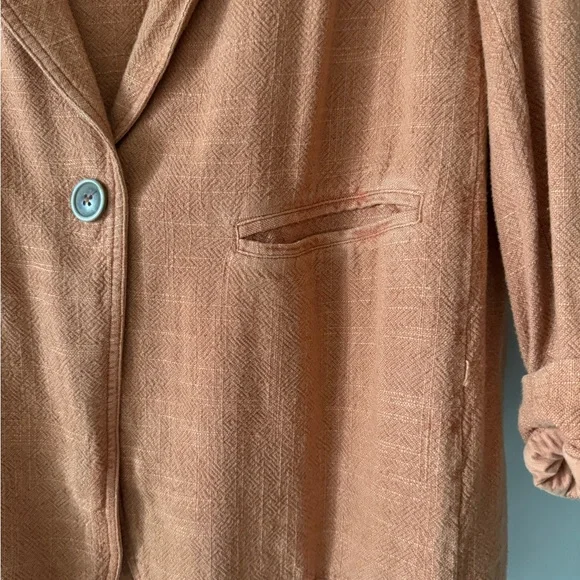 WE THE FREE XS BARN JACKET WAY OVER SIZE Apricot, oversized and unlined NWOT - Picture 6 of 13